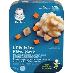 GERBER GRAD LIL ENTRE MSH POT 187G