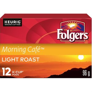 FOLGERS K CUP MORNING CAFE 12EA