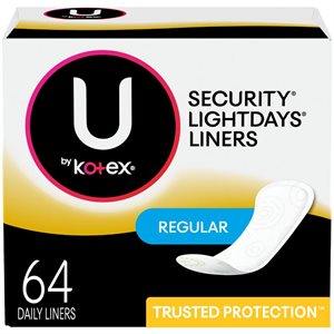 KOTEX LIGHTDAY REG UNSCNT LNR 64EA