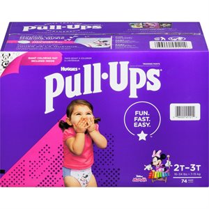 HUGGIES PU LD CP GIRL 2T-3T 74EA