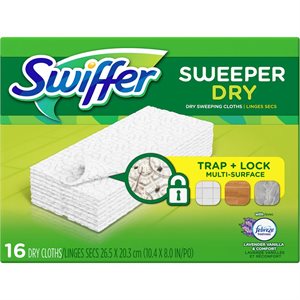 SWIFFER DRY CLOTH FEBREZE 16x16EA