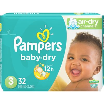 PAMPERS BABY DRY JMB SZ3 32EA