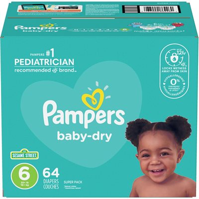 PAMPERS BABY DRY SBP SZ6 64EA