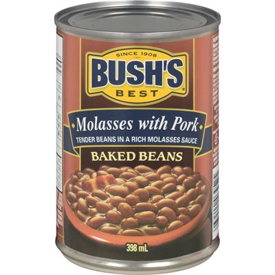 BUSH BAKED BEANS MOLASSES PRK 398.000ML
