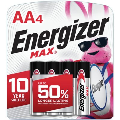 ENERGIZER MAX AA-4 CARD 1EA