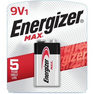 ENERGIZER MAX 9V-1 CARD 1EA