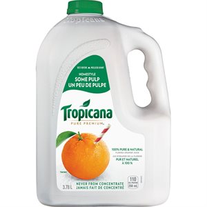 TROPICANA ORANGE JUICE HMESTYL 3.78LT