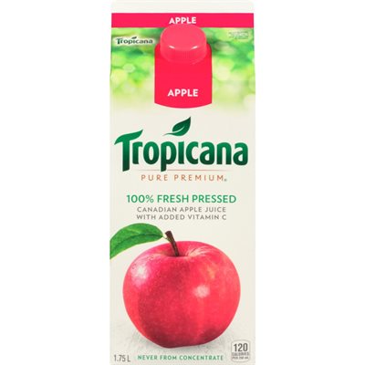 TROPICANA PURE PRM APPLE JCE 1.75LT