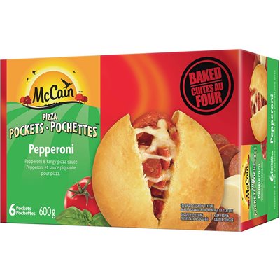 MCCAIN PIZZA PCKT PEP LRG 600G