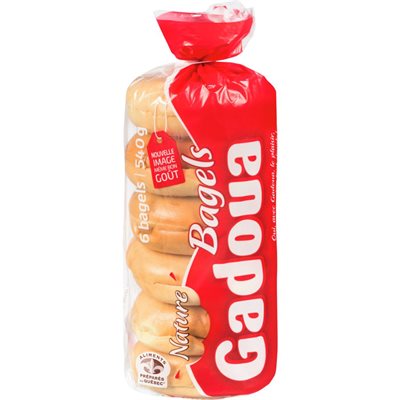 GADOUA BAGELS PLAIN 540G