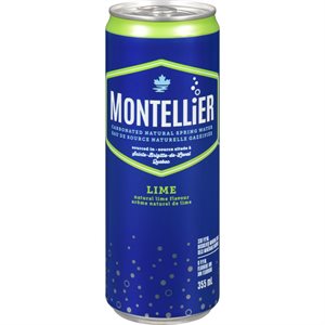 MONTELLIER CARB WATER LIME 355ML