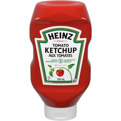 HEINZ KETCHUP UPSIDE DOWN SQZ 750.000ML