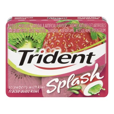 TRIDENT SPLASH STRAWBERRY KIWI 1EA