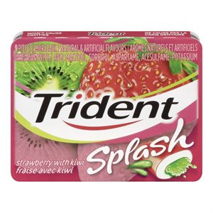 TRIDENT SPLASH STRAWBERRY KIWI 1EA