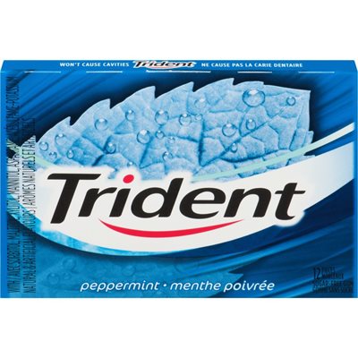 TRIDENT PEL PEPPERMINT SGL 12EA