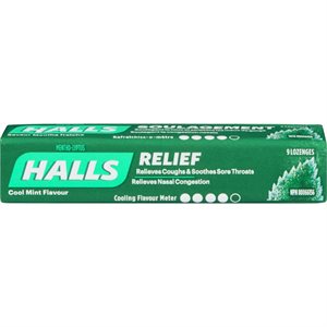 HALLS ML COOLMINT SGL 622571 9EA