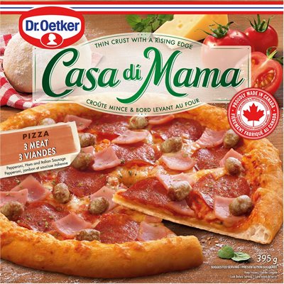 CASA DI MAMA PIZZA 3 MEAT 395.000G