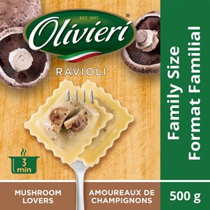 OLVR RAVIOLI MUSHROOM LOVERS 500.000G