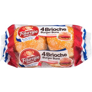 LFD BRIOCHE SESAME HMBRG BUNS 200.000G