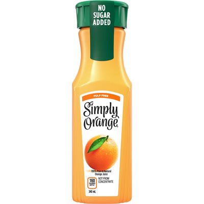 SIMPLY ORANGE JUICE 340ML