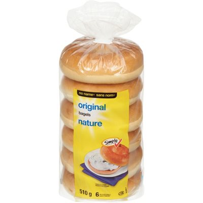 NN BAGEL PLAIN 6PK 510G