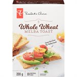 PC WHOLE WHEAT MELBA TOAST 200G