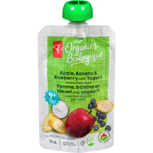 PCO APL BAN BLUB YOG POUCH 128.000ML