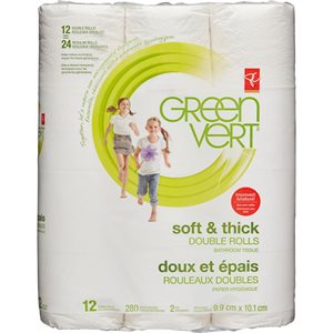 PC GREEN BATH TISSUE 12DR 12EA