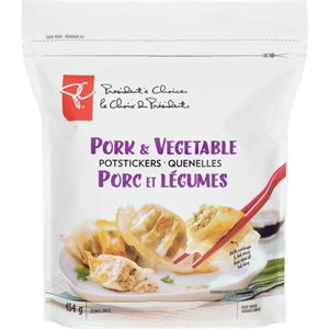 PC PORK & VEG POTSTICKERS 454G