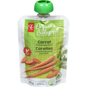 PCO BABY FOOD CARROTS 6+MTHS 128ML