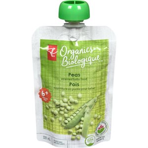PCO BABY FOOD PEAS 6+MONTHS 128ML