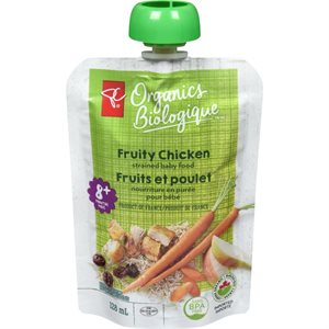 PCO BABY FOOD FRUITY CHC 8+MT 128ML