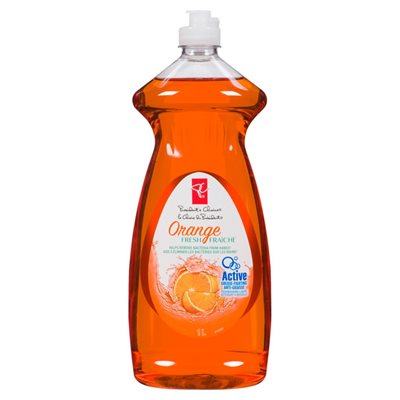 PC HAND DISH ORANGE 1LT