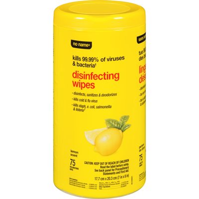 NN DISINFECTANT WIPES LEMON 75EA