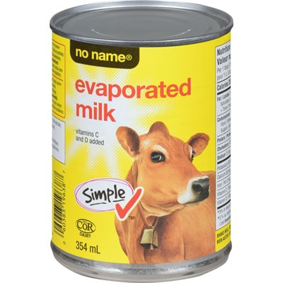 NO NAME EVAPORATED MILK 354ML