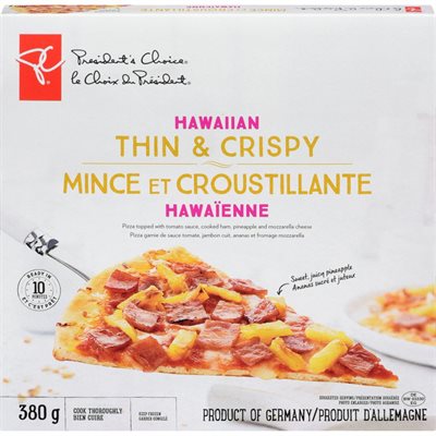 PC PIZZA THIN CRISP HAWAIIAN 380G