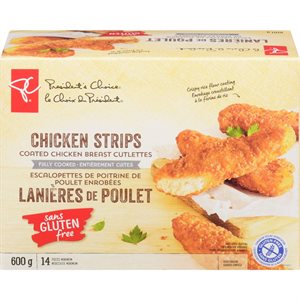 PC GF CHICKEN STRIPS 600.000G
