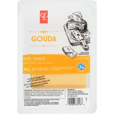 PC GOUDA SLICES PPK 160.000G