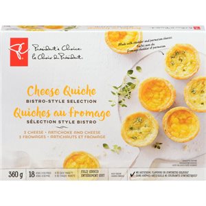 PC MINI QUICHES 3 CHEESE 360G