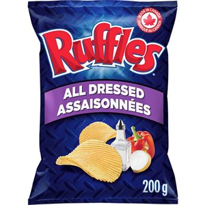 RUFFLES ALL DRESSED CHIPS 200G