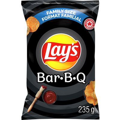 LAY'S BBQ CHIPS 235G