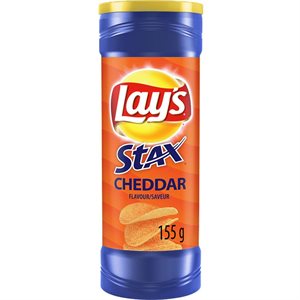 LAY'S STAX CHEDDAR SNFLWR OIL 155G