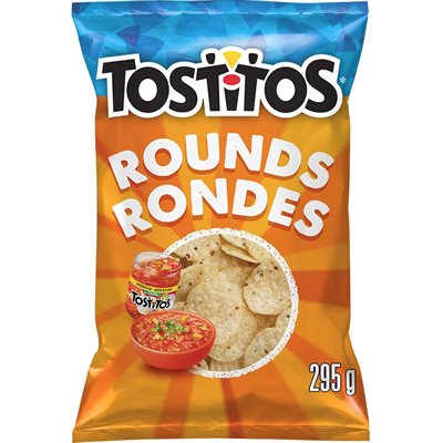 TOSTITOS BITE SZ ROUND CHIPS 295G