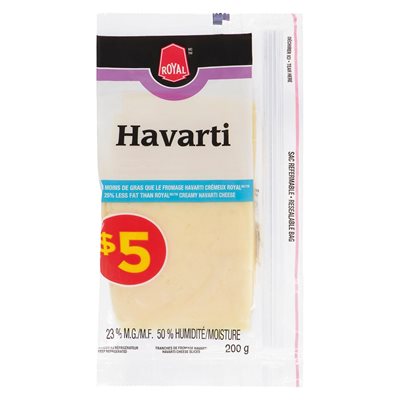 ROYAL HAVARTI 23% SLICE 12X200 200G