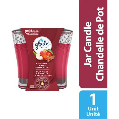 GLADE JAR CNDL APPLE CINNAMON 1EA