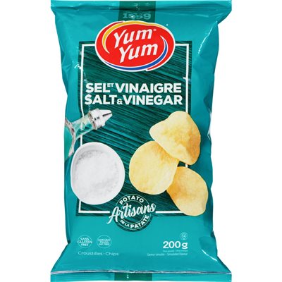 YUMY CHIPS SALT & VINEGAR 200G