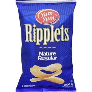 YUMY RIPPLET CHIPS REGULAR 200G