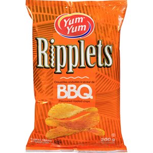 YUMY RIPPLET CHIPS BBQ 200G