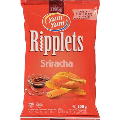 YUM YUM RIPPLETS CHIPS SRCHA 200G