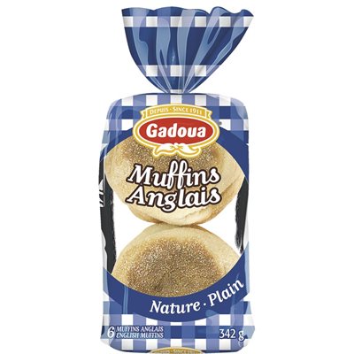 GADOUA ENGLISH MUFFIN PLAIN 342G